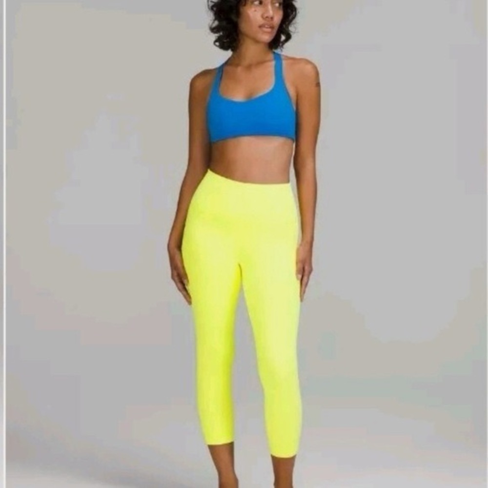 Lululemon Align HR Crop 23” NWT Size 12 ELLE (Electric Lemon)